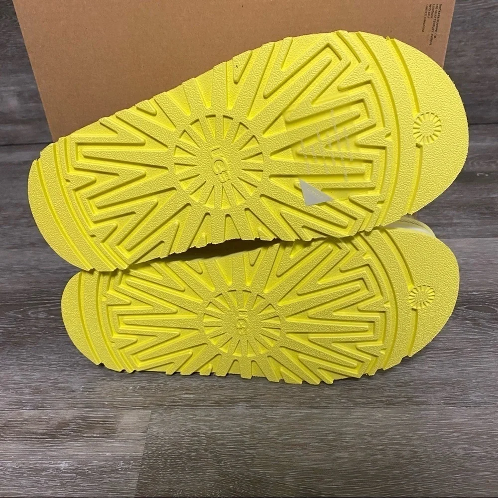 UGG | Disco Slide In Margarita Yellow NEW In Box Size 6